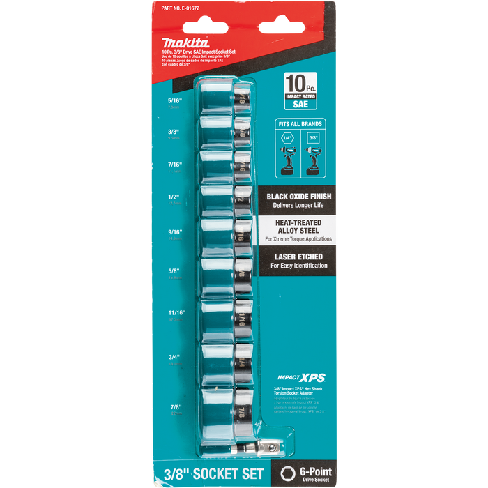 Makita Impact Socket Set 10PC.