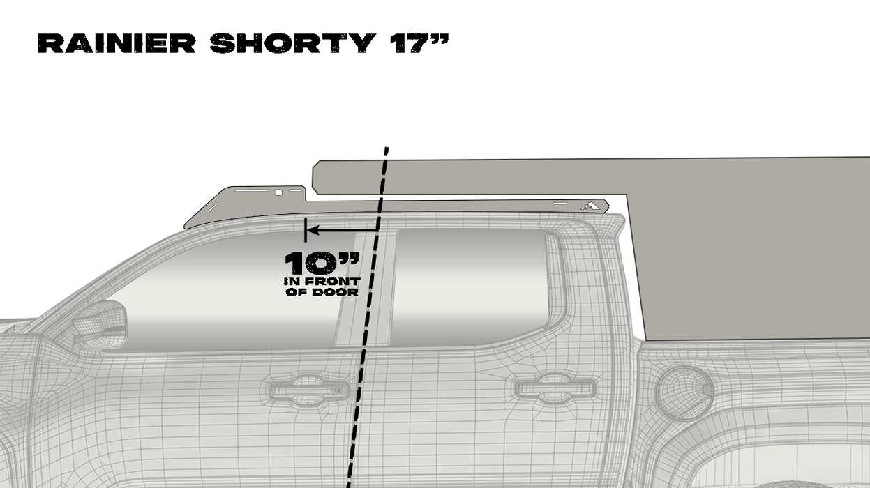 Sherpa Rainier Shorty Camper Roof Rack For Tacoma (2024-Current)