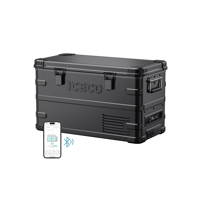 APL35 Dual Zone Aluminum Black Fridge 35 LT