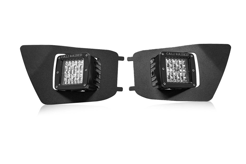 Cali Raised LED Fog Light Pod Replacements Brackets Kit For Tacoma (2012-2015)