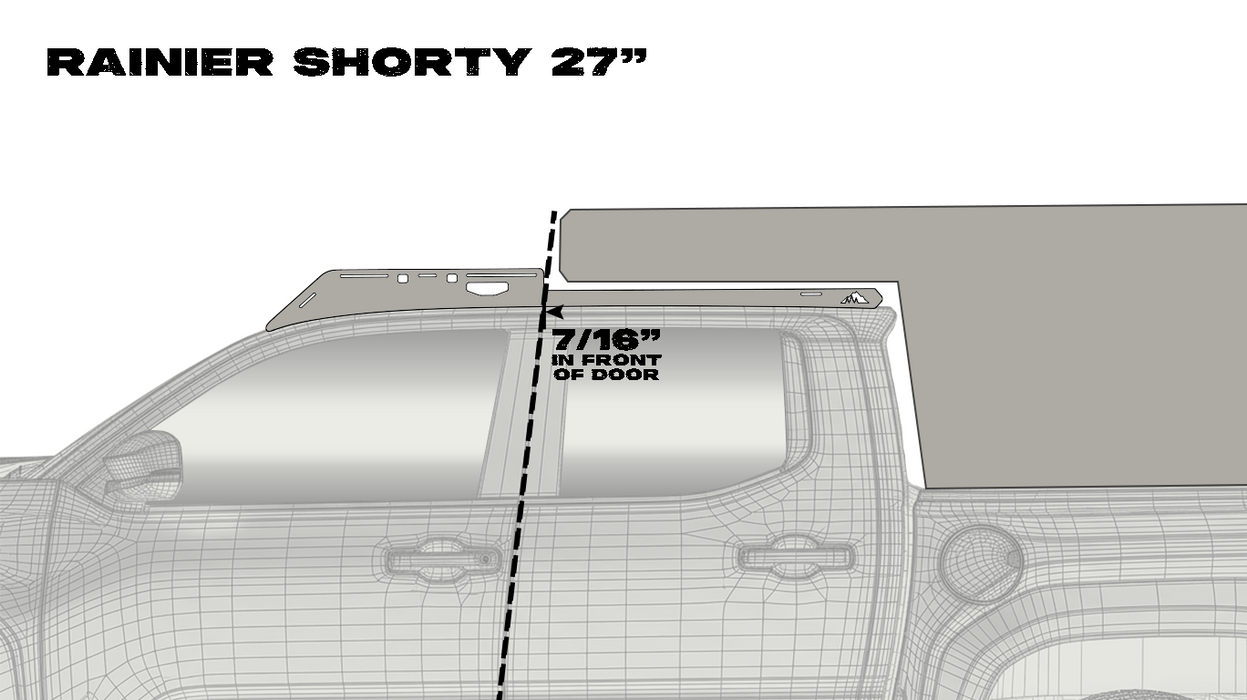 Sherpa Rainier Shorty Camper Roof Rack For Tacoma (2024-Current)