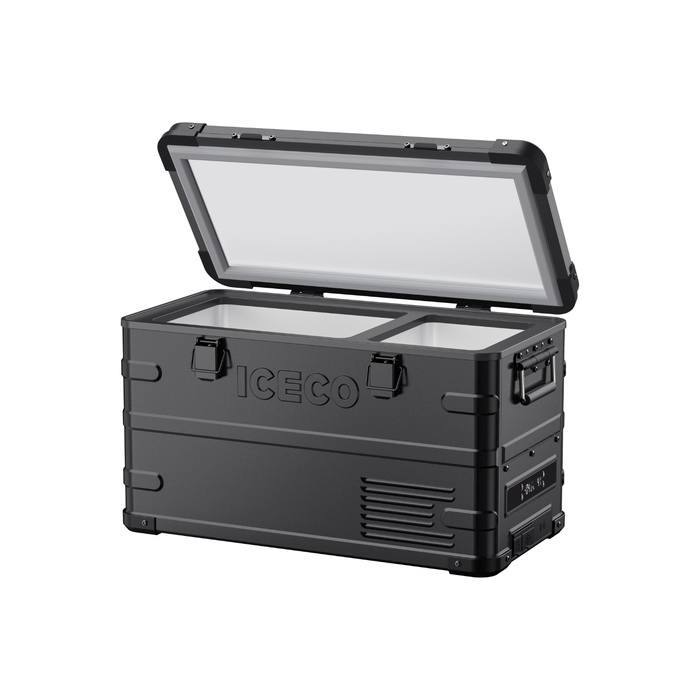 APL35 Dual Zone Aluminum Black Fridge 35 LT