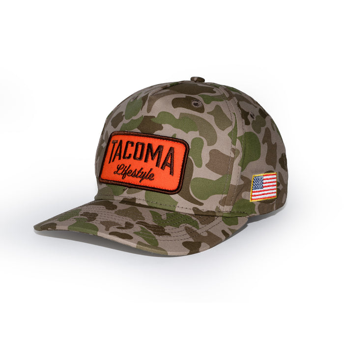 Tacoma Lifestyle Camo Flag Hat