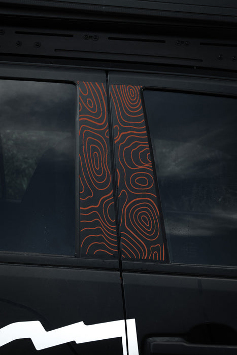 Vinyl Garage Topo B Pillar Decals For Tacoma (2024-Current)