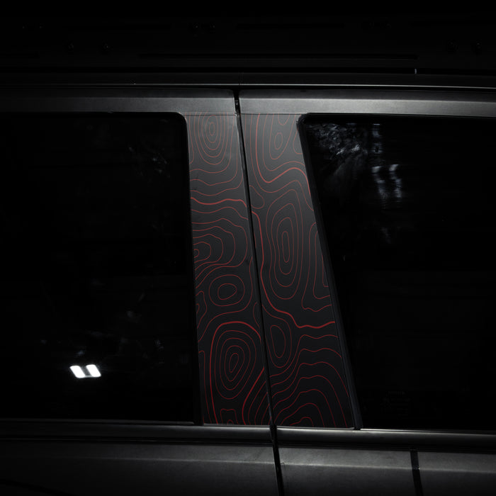 Vinyl Garage Topo B Pillar Decals For Tacoma (2024-Current)