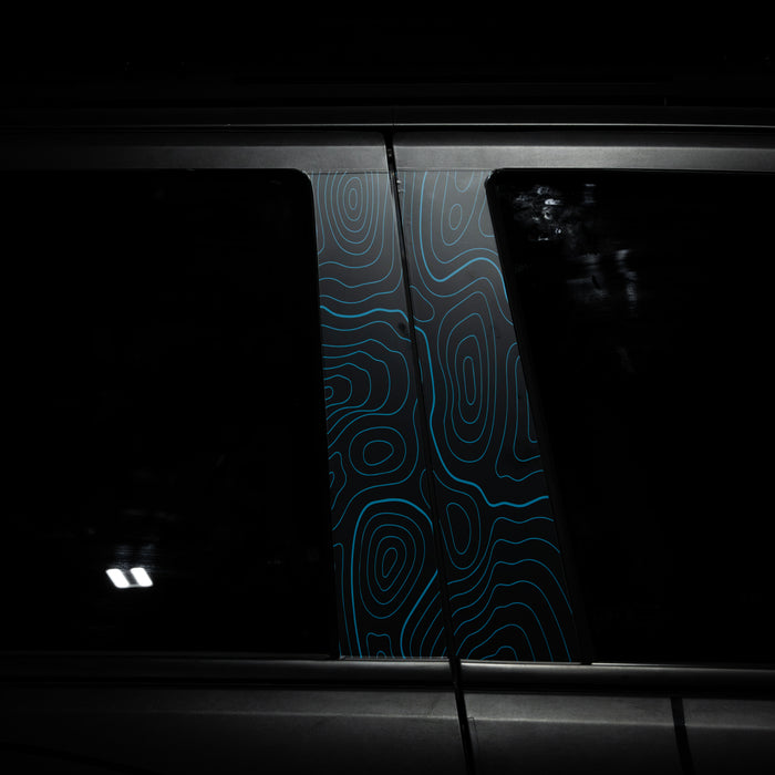 Vinyl Garage Topo B Pillar Decals For Tacoma (2024-Current)
