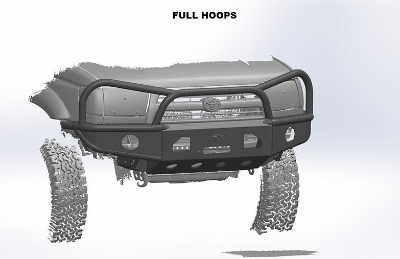 SRQ Fab Closed Wing Hybrid Front Bumper For Tacoma (1996-2004)
