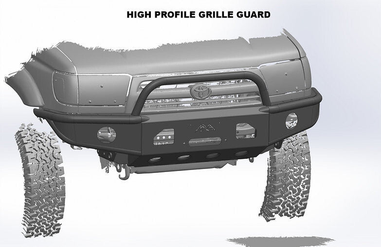 SRQ Fab Closed Wing Hybrid Front Bumper For Tacoma (1996-2004)