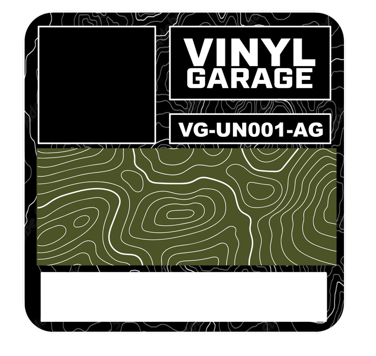Vinyl Garage Glove Box Keyhole Cover (2016-Current)
