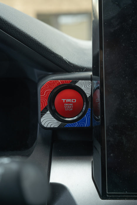 Vinyl Garage Start/Stop Button Overlay For Tacoma (2024-Current)