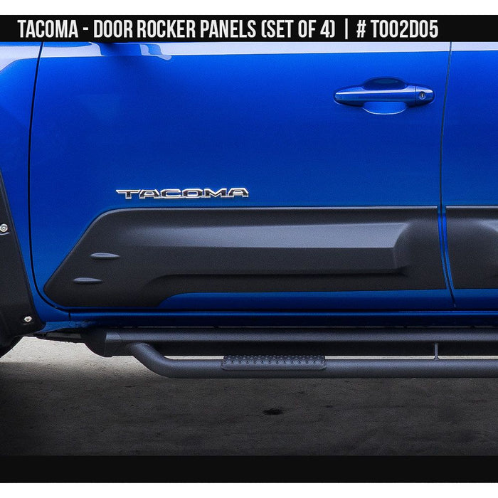 Door Rocker Panel Air Design Door Rocker Panel Set For Double Cab Tacoma (2016-2023 ...