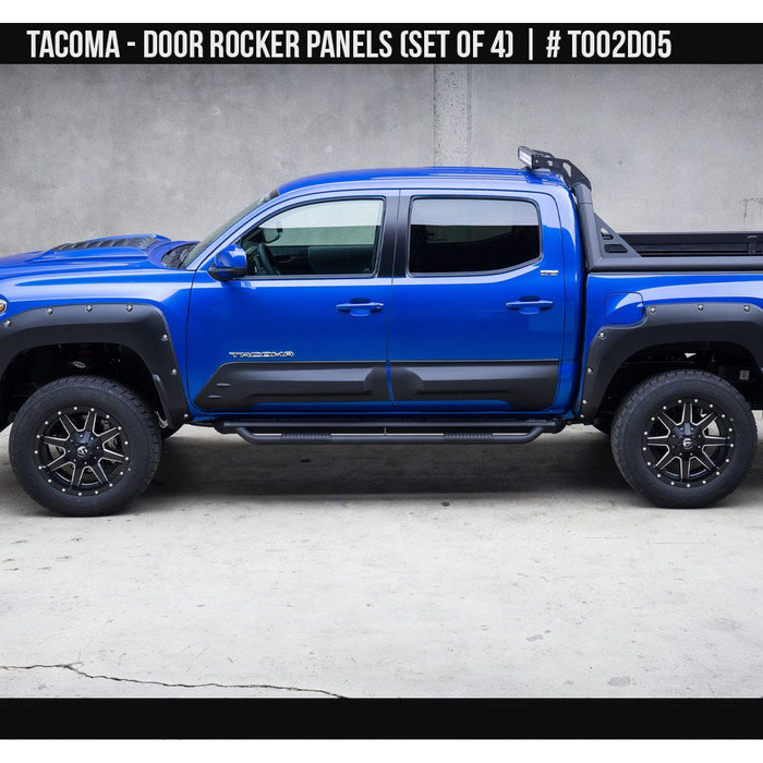 Air Design Door Rocker Panel Set For Double Cab Tacoma (2016-2020)