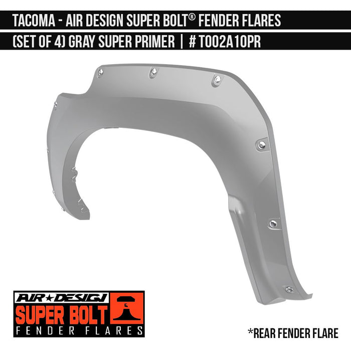 Air Design Super Bolt Fender Flare Set For Tacoma (2016-2023)