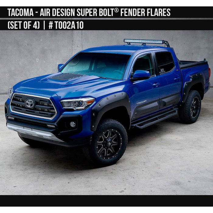 Air Design Super Bolt Fender Flare Set For Tacoma (2016-2023)