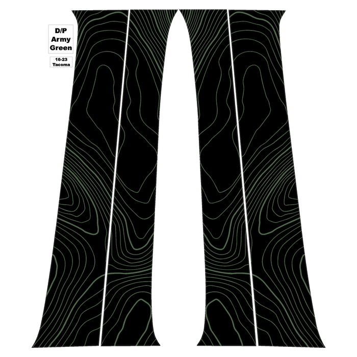 StickerFab Topo B Pillar Overlays for Tacoma (2016-2023)