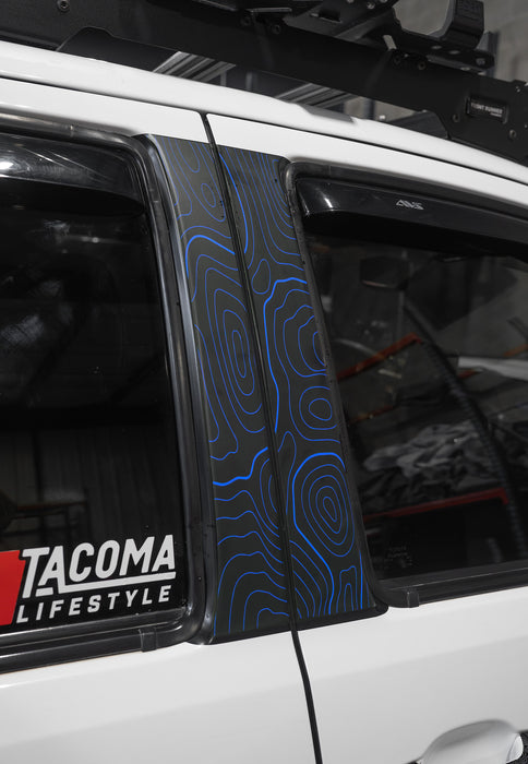 Vinyl Garage Topo B Pillar Decals For Tacoma (2016-2023)