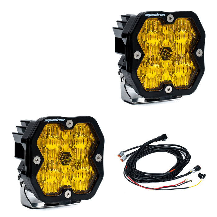 Baja Designs Squadron 2.0 Sport Black LED Auxiliary Light Pod Pair