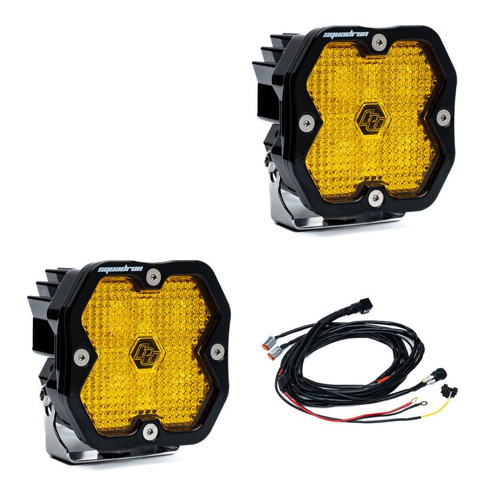 Baja Designs Squadron 2.0 Sport Black LED Auxiliary Light Pod Pair