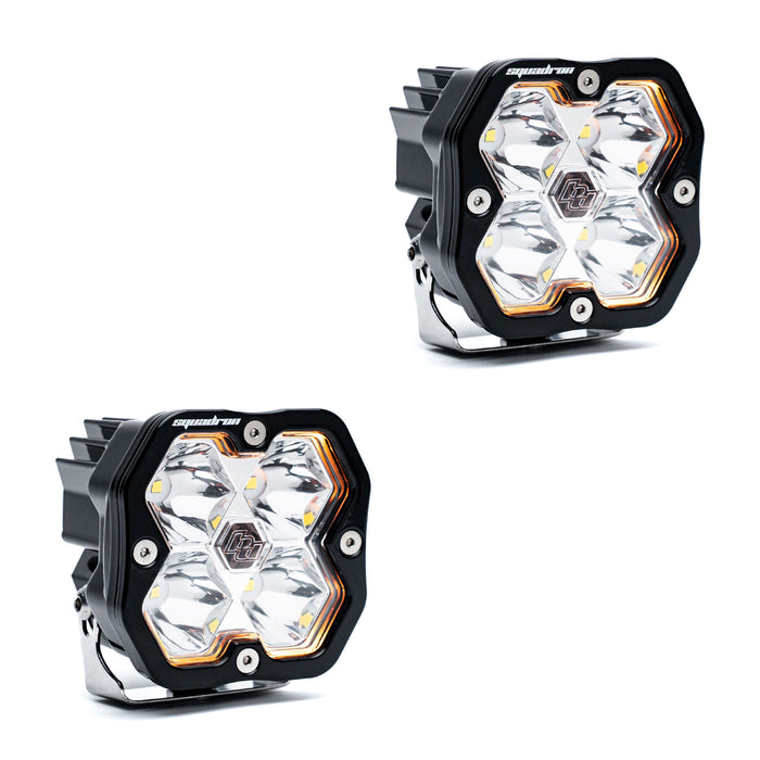 Baja Designs Squadron 2.0 Sport Black LED Auxiliary Light Pod Pair