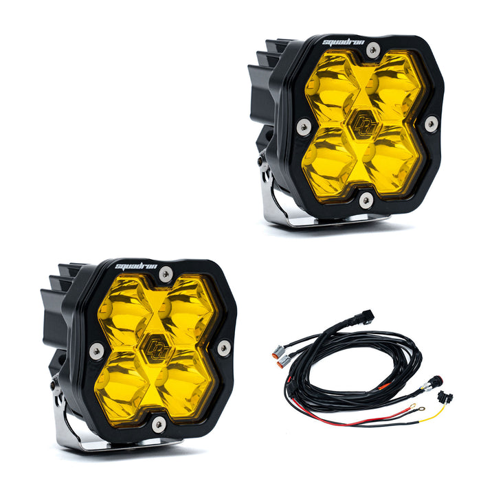 Baja Designs Squadron 2.0 Sport Black LED Auxiliary Light Pod Pair
