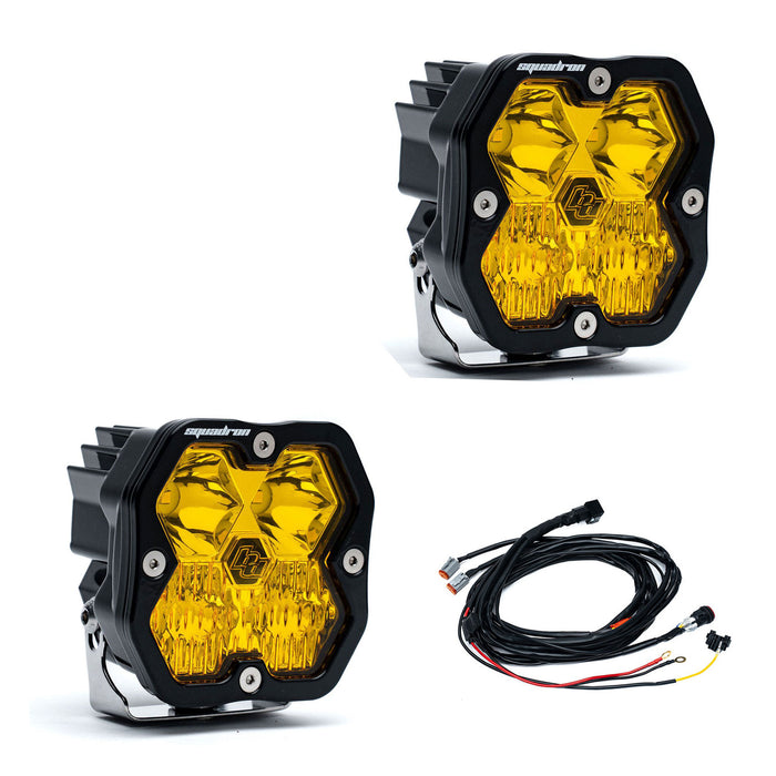 Baja Designs Squadron 2.0 Sport Black LED Auxiliary Light Pod Pair