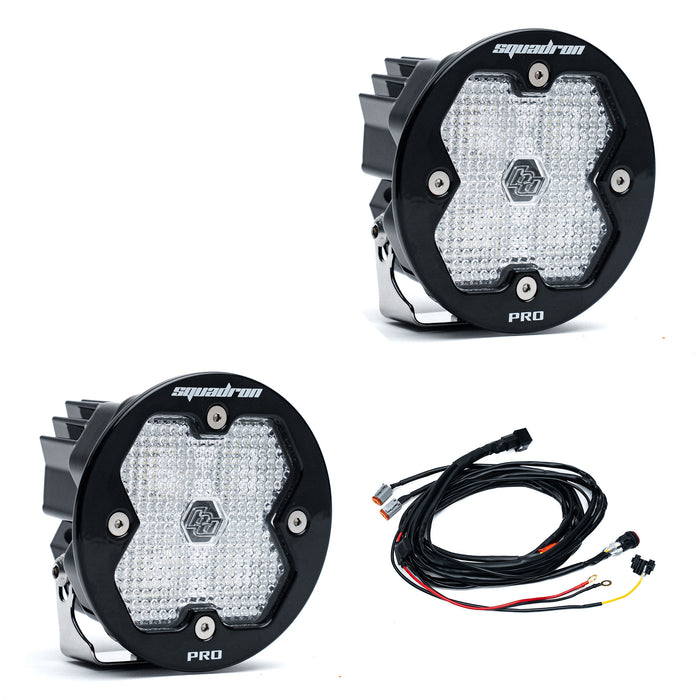 Baja Designs Squadron R 2.0 Pro Black LED Auxiliary Light Pod Pair