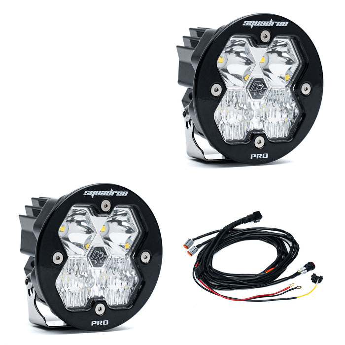 Baja Designs Squadron R 2.0 Pro Black LED Auxiliary Light Pod Pair