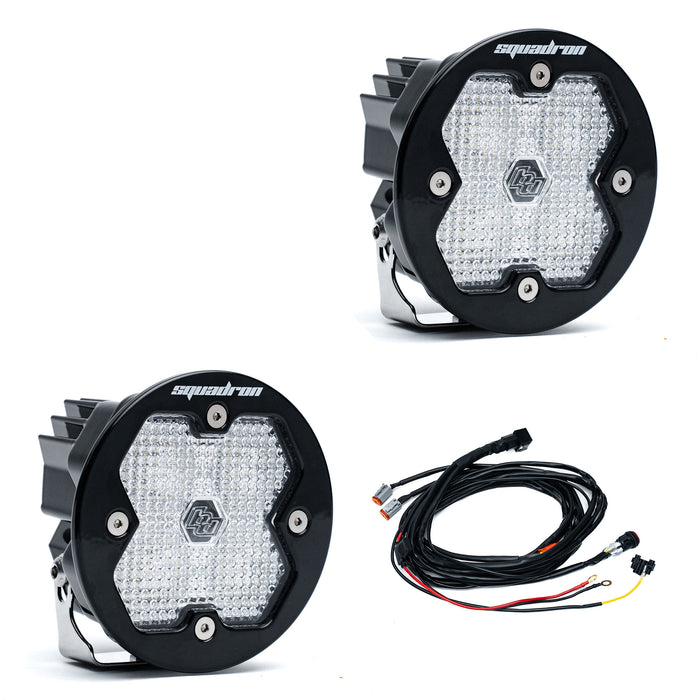 Baja Designs Squadron R 2.0 Sport Black LED Auxiliary Light Pod Pair