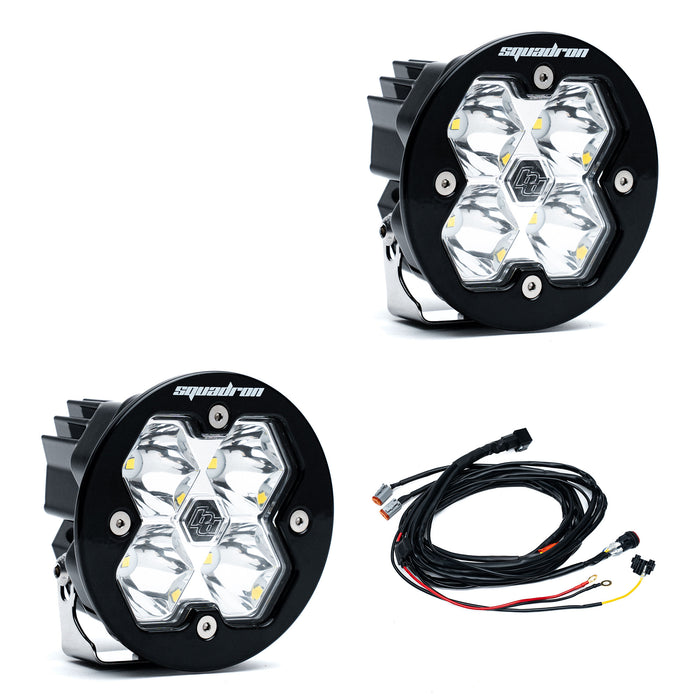 Baja Designs Squadron R 2.0 Sport Black LED Auxiliary Light Pod Pair