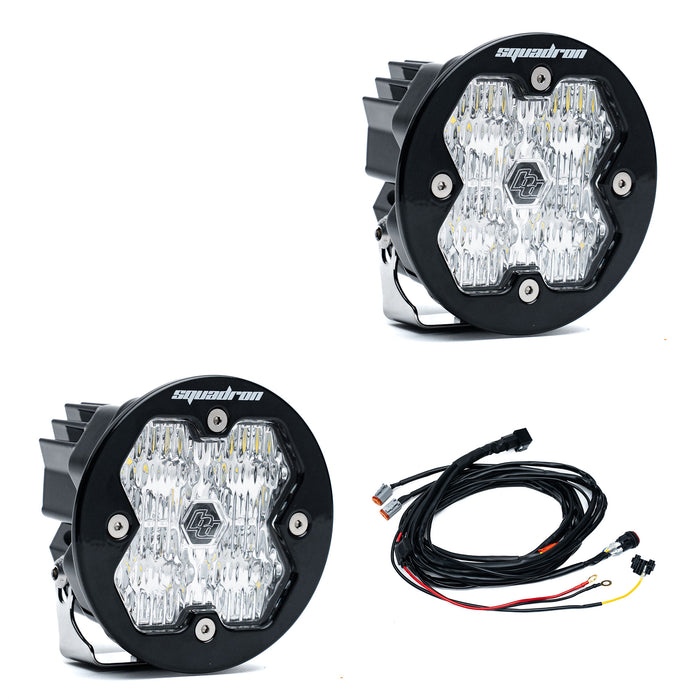 Baja Designs Squadron R 2.0 Sport Black LED Auxiliary Light Pod Pair