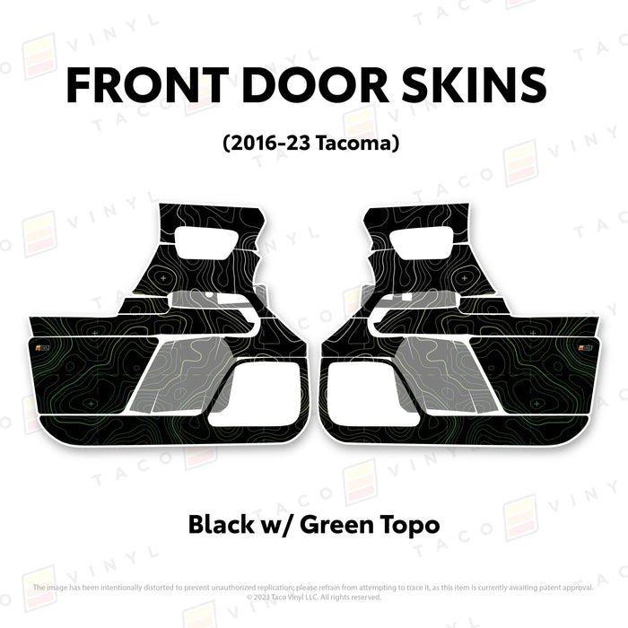 Taco Vinyl Door Skins For Tacoma (2016-2023)