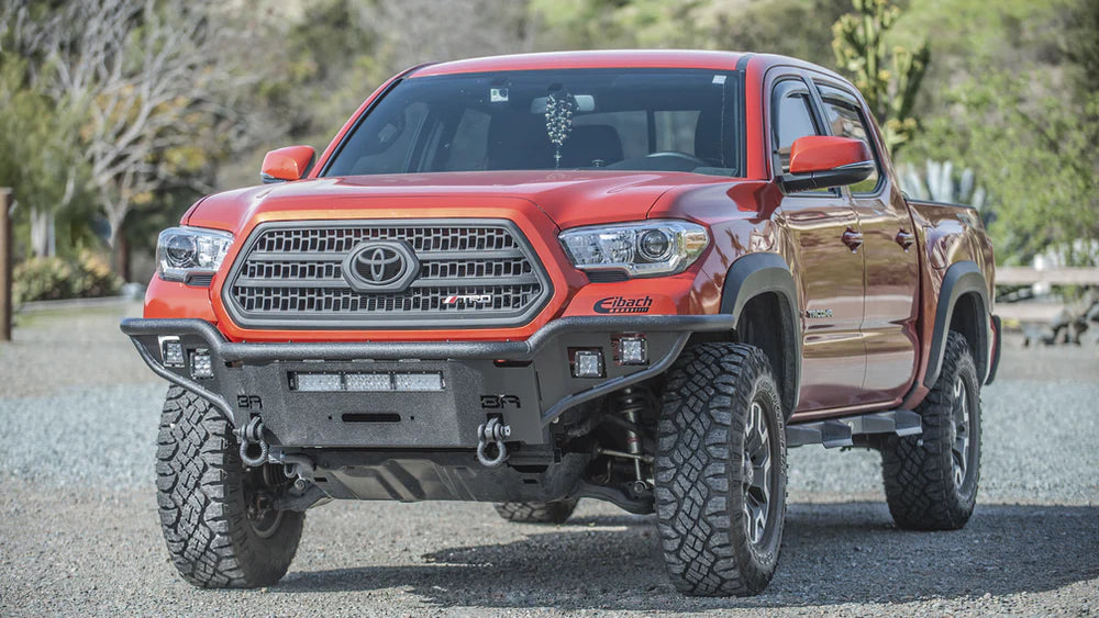 Body Armor Desert Series Front Winch Bumper For Tacoma (2016-2023)