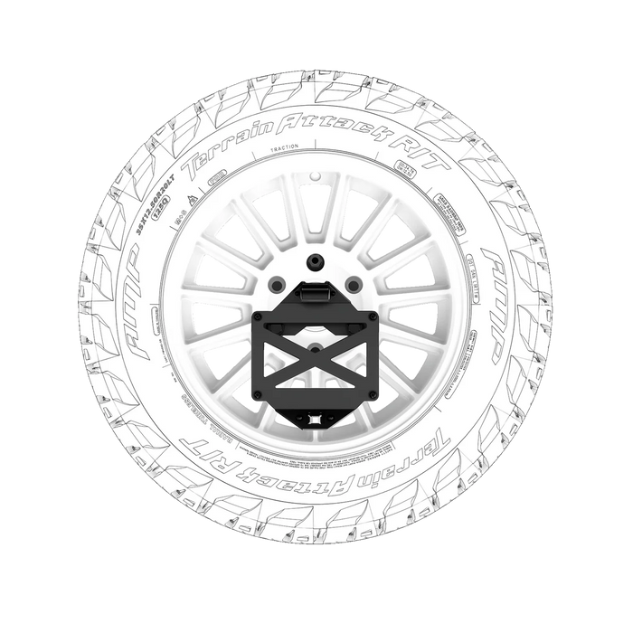 Body Armor Pro Series II Tire Carrier W/License Plate Holder For Tacoma (2016-2023)