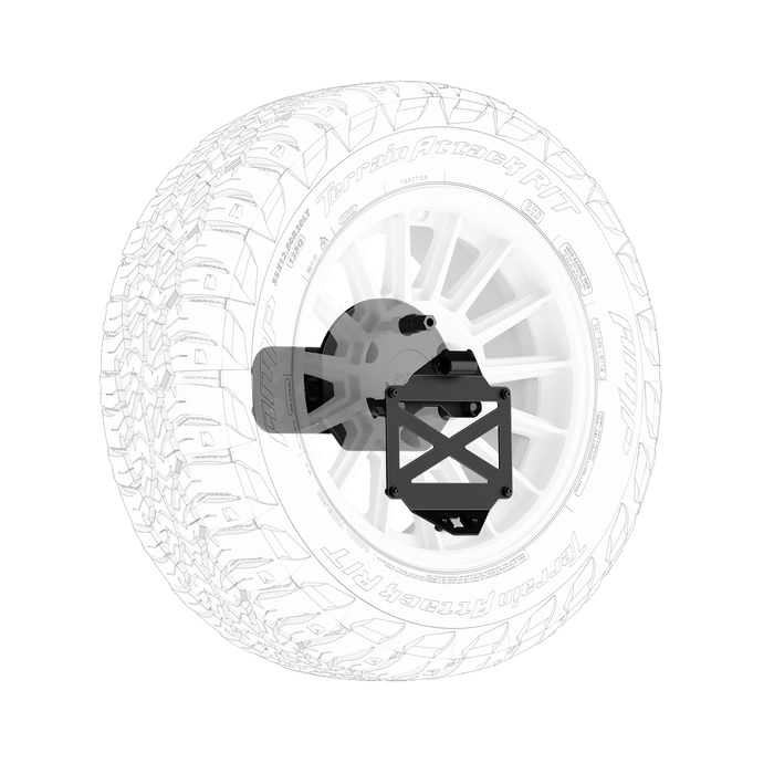 Body Armor Pro Series II Tire Carrier W/License Plate Holder For Tacoma (2016-2023)