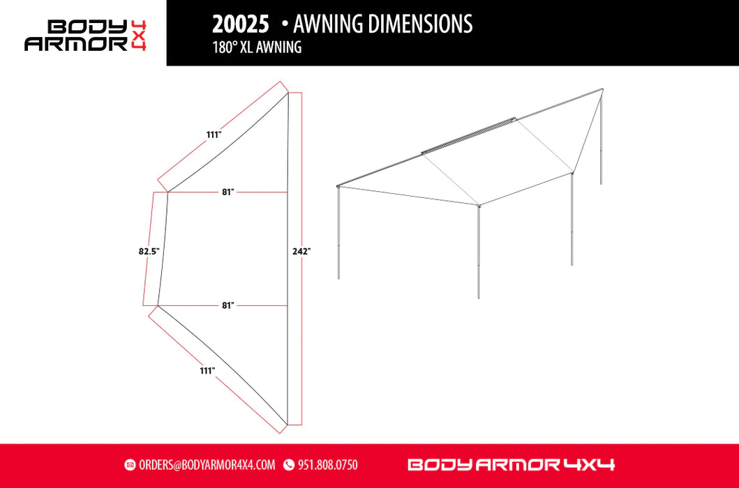 Body Armor Sky Ridge 180XL Awning