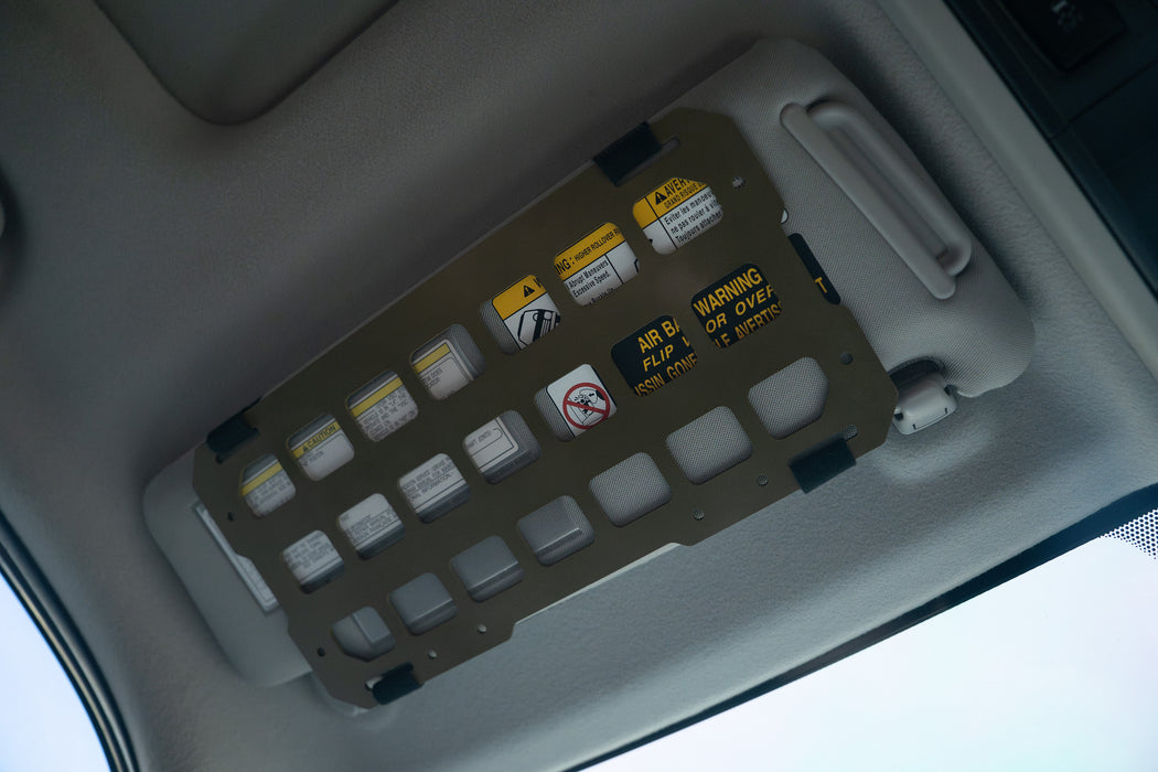 Tacoma Lifestyle Aluminum Sun Visor Molle Panel