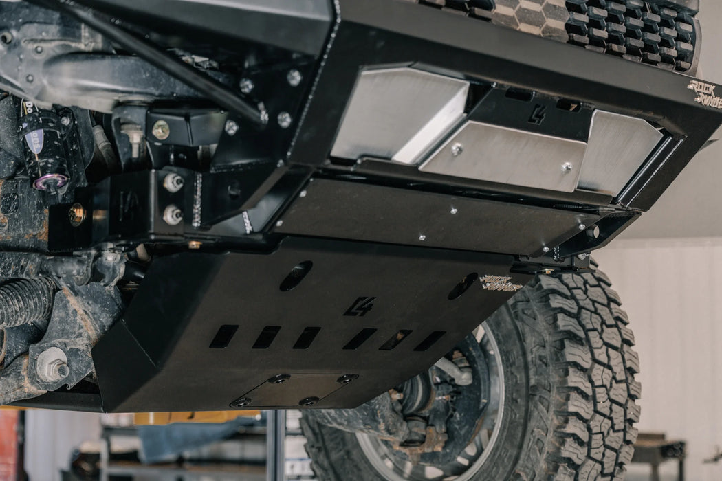 C4 Fabrication Rock Runner Front Skid Plate W/ Cross Member Delete (2016-2023)