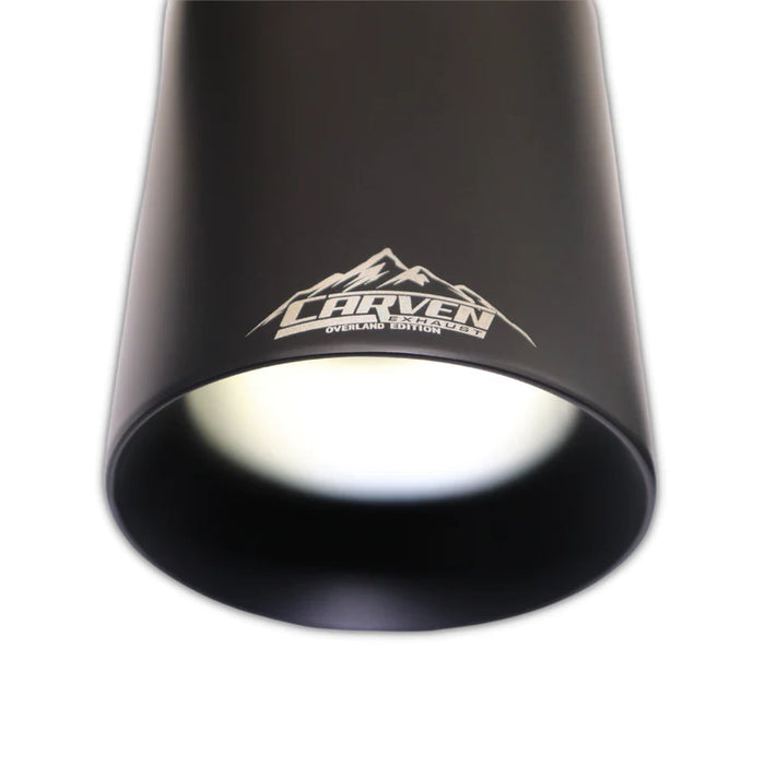 Carven Exhaust 3.5L Cat-Back Ceramic Coated Black 4.0” Single Tip For Tacoma (2016-2023)