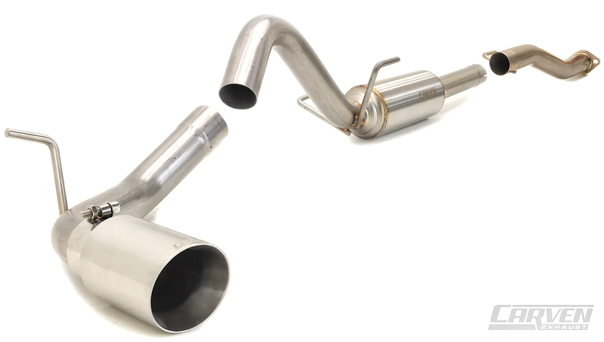 Carven Exhaust 3.5L Cat Back Polished Stainless 4.0 Single Tip