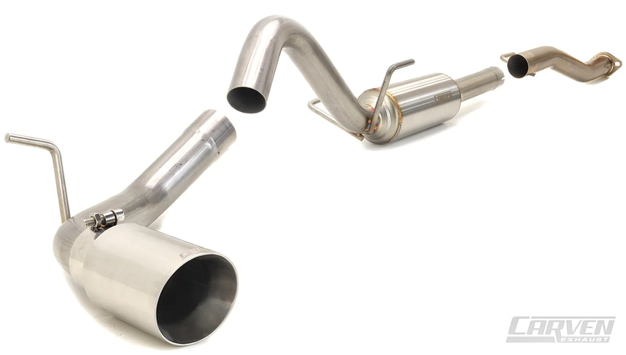 Carven Exhaust 3.5L Cat-Back Polished Stainless 4.0” Single Tip For Tacoma (2016-2023)
