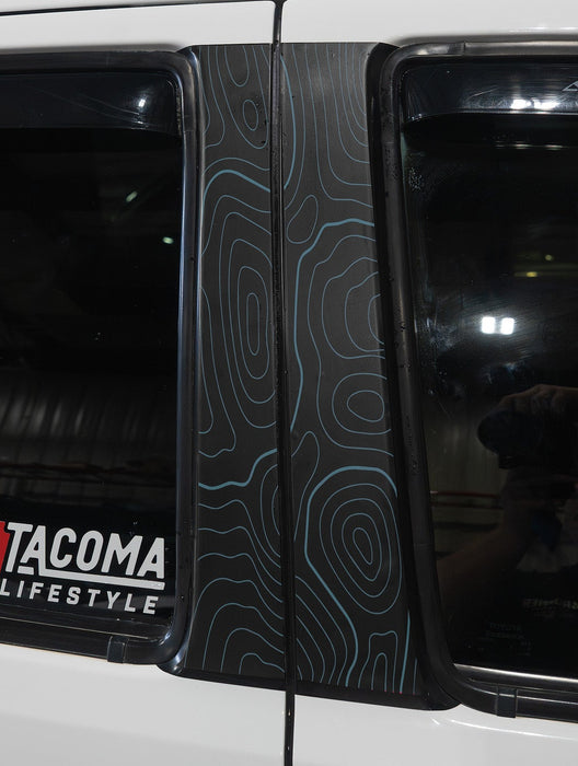 Vinyl Garage Topo B Pillar Decals For Tacoma (2016-2023)