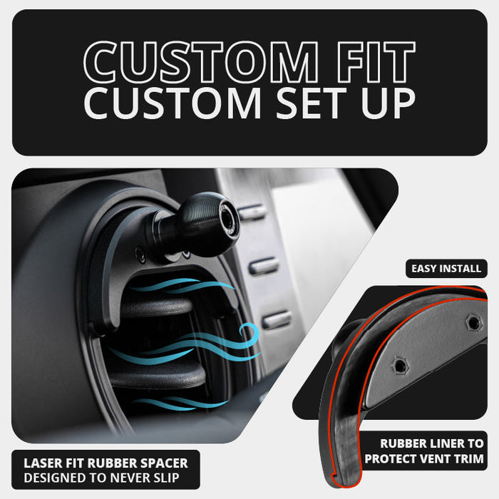 Tackform LINK™ Vent Mount Bracket With Midland MXT275 and MXT575 Magnetic CB Radio Mic Holder for Tacoma (2016-2023)
