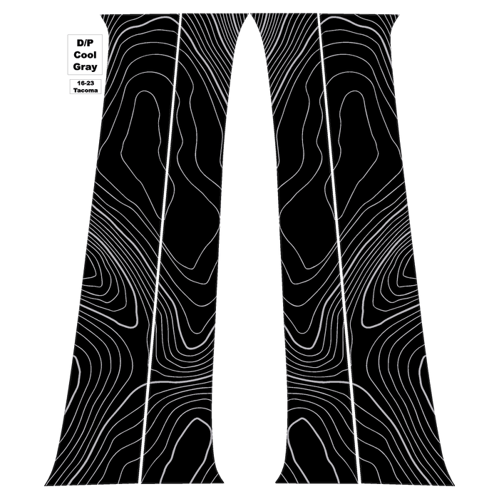 StickerFab Topo B Pillar Overlays for Tacoma (2016-2023)