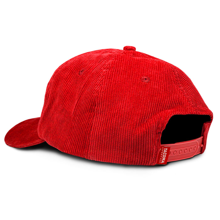 Tacoma Lifestyle Red Corduroy Hat