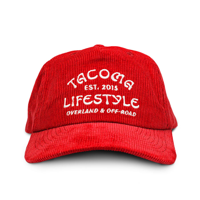 Tacoma Lifestyle Red Corduroy Hat