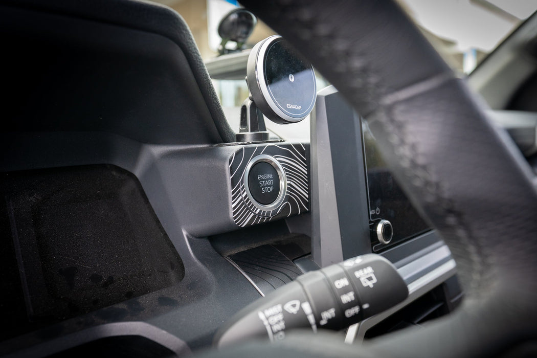 StickerFab Topographic 8" Screen Push to Start Trim for Tacoma (2024-Current)