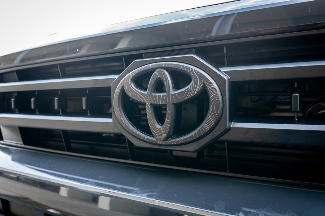 StickerFab Front OEM Cover Topographic Overlays for Tacoma (2024-Current)