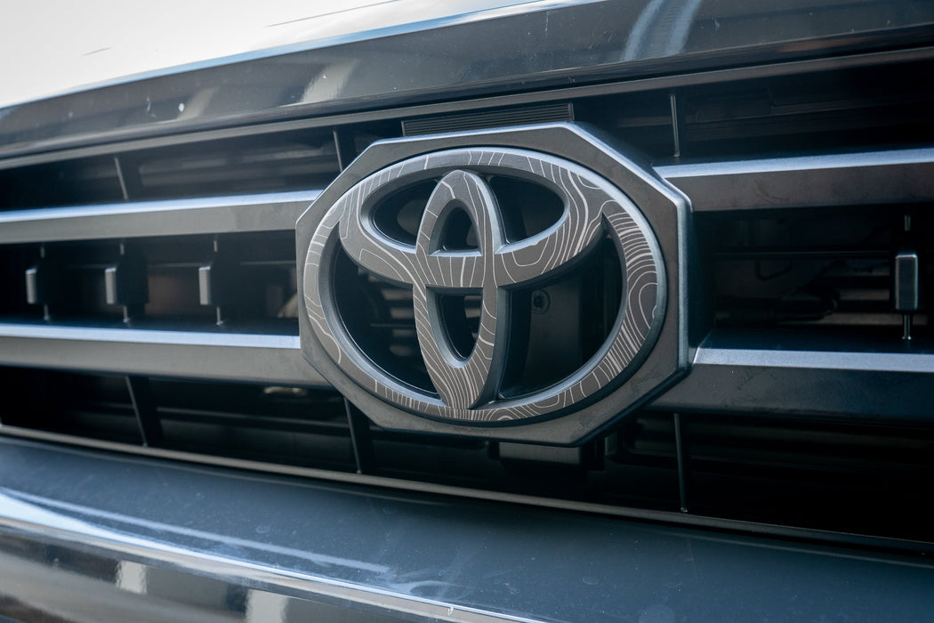 StickerFab Front OEM Cover Topographic Overlays for Tacoma (2024-Current)