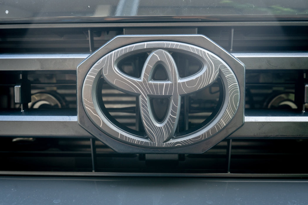 StickerFab Front OEM Cover Topographic Overlays for Tacoma (2024-Current)