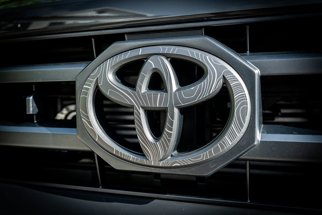 StickerFab Front OEM Cover Topographic Overlays for Tacoma (2024-Current)